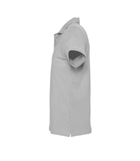 SOLS Mens Spring II Short Sleeve Heavyweight Polo Shirt (Grey Marl) - UTPC320