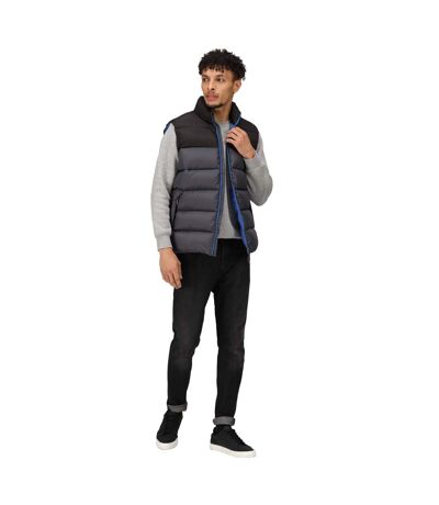 Mens Colour Block Gilet Seal Grey Black Regatta Professional