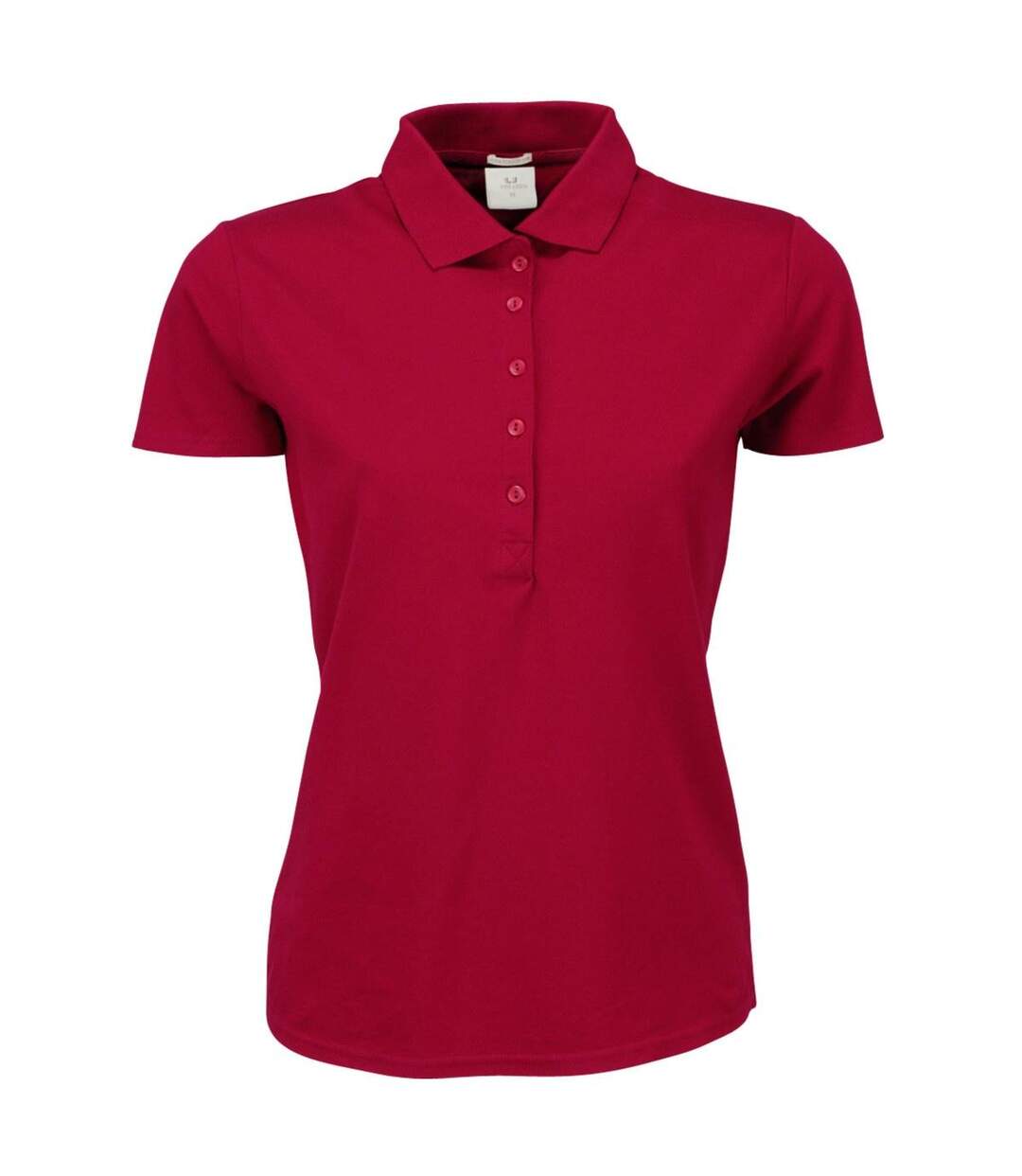 Polo À Manches Courtes Femmes Rouge Sombre Tee Jays-1