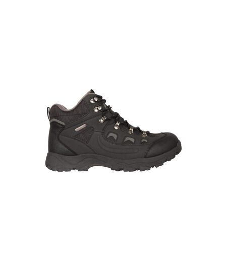 Bottes thermales adventurer ii en daim imperméables pour hommes noir Mountain Warehouse