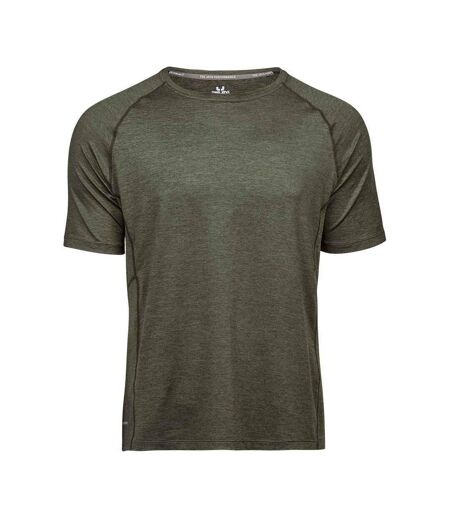 Mens Cooldry T-shirt Olive Melange Tee Jays