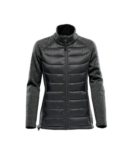 Stormtech Womens/Ladies Narvik Hybrid Soft Shell Jacket (Black/Dolphin/Heather) - UTRW8695