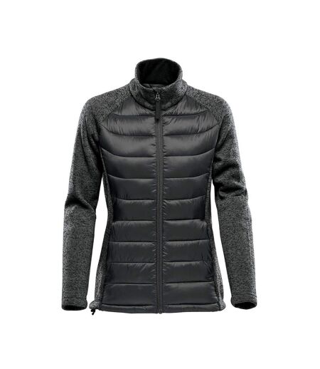 Stormtech Womens/Ladies Narvik Hybrid Soft Shell Jacket (Black/Dolphin/Heather) - UTRW8695