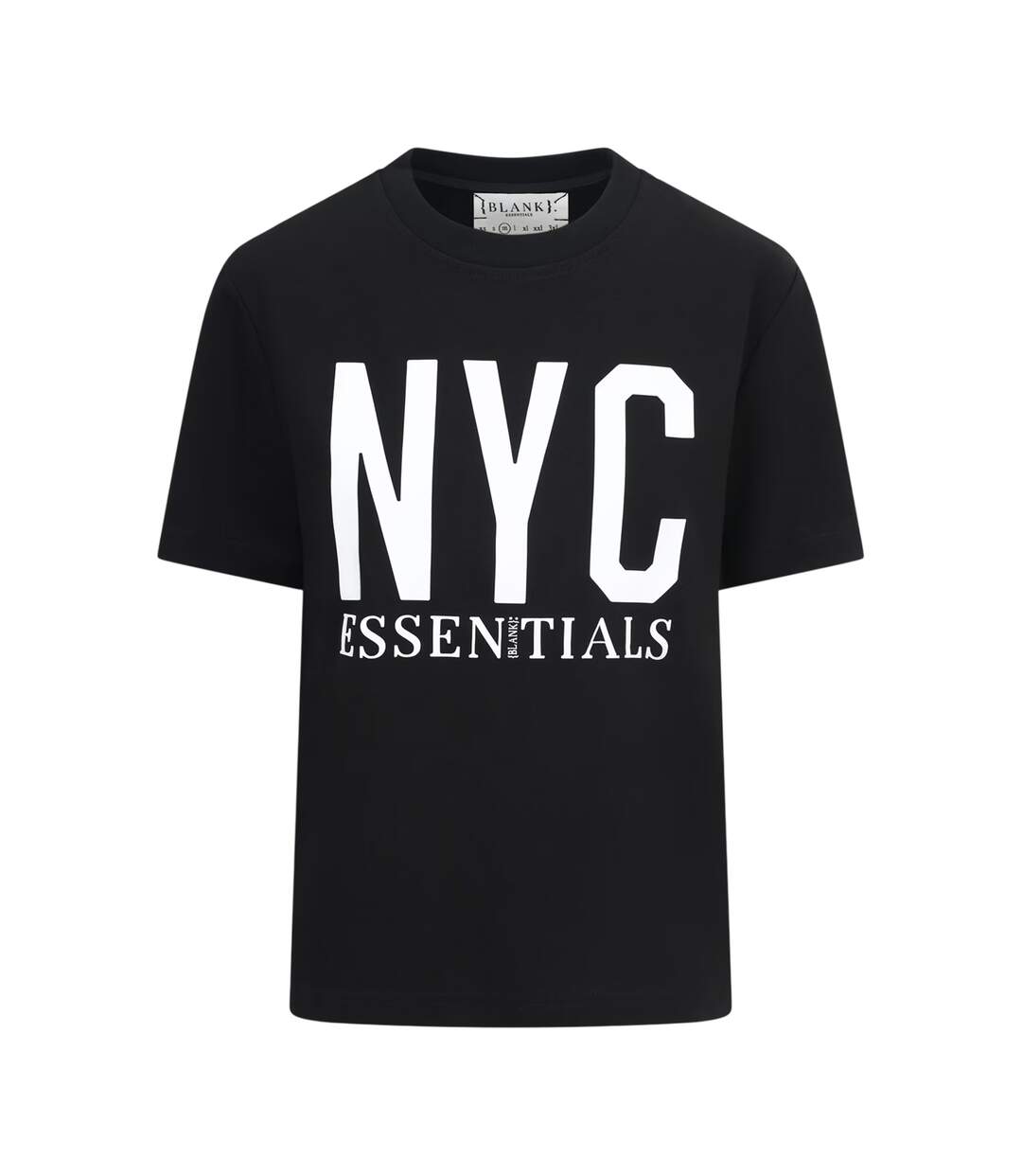 Womens/ladies Newyork Graphic Print T-shirt Black Blank Essentials-1