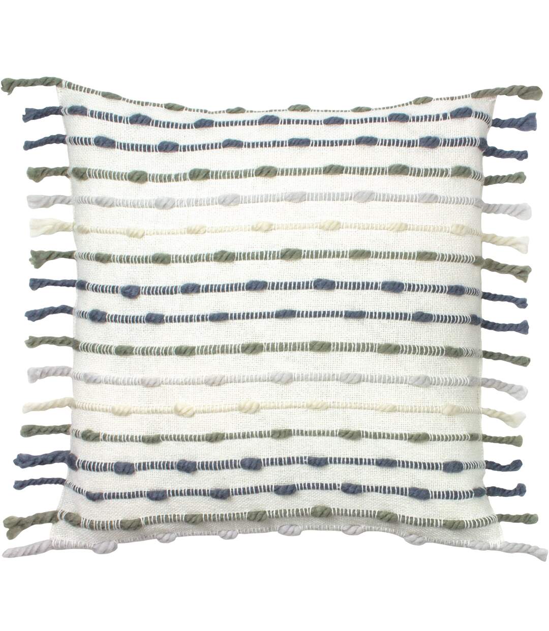 Dhadit stripe cushion cover 45cm x 45cm natural/grey Furn