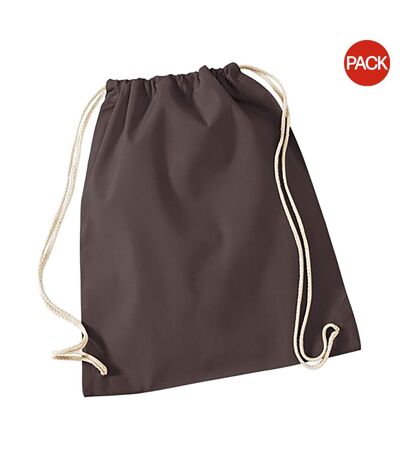 Lot De 2  Sac De Gym 12 Litres Taille Unique Chocolat Westford Mill