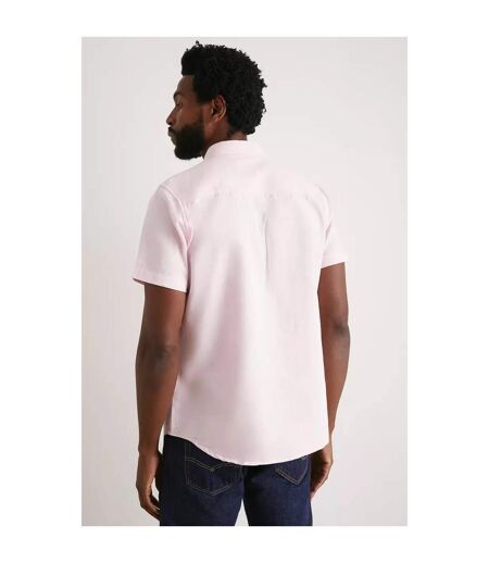 Mens Plain Oxford Shirt Pink Burton