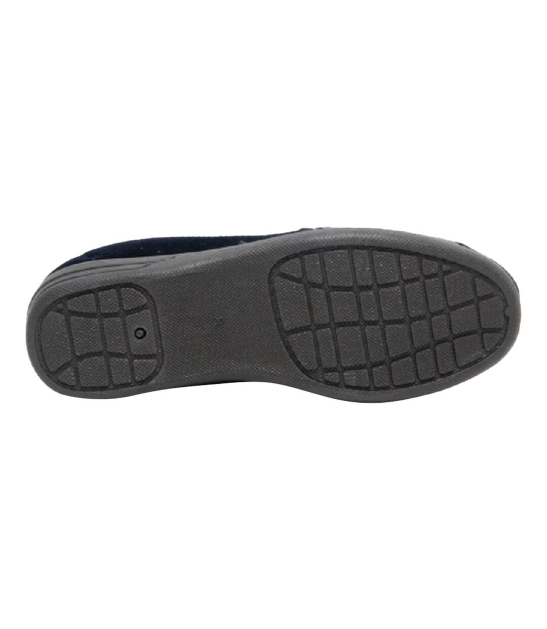 Aaron chaussons homme bleu marine/gris Zedzzz