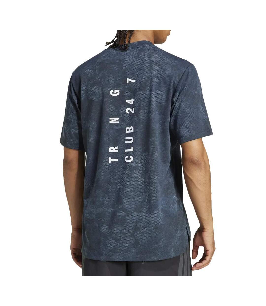 T-Shirt bleu/noir homme adidas primelift-2