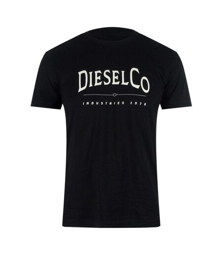 Mens Industries Premium Cotton T-shirt Black Diesel