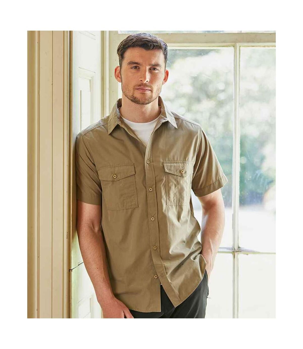 Craghoppers Mens Expert Kiwi Short-Sleeved Shirt (Black) - UTPC4668