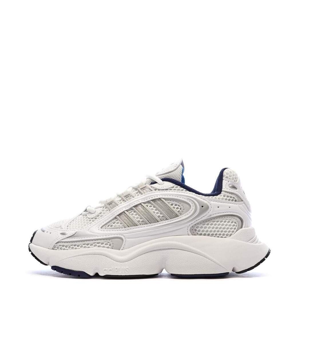 Baskets blanches/grises femme adidas ozmillen-1