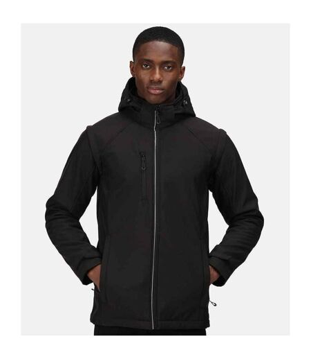 Mens Erasmus 4 In 1 Soft Shell Jacket Black Regatta