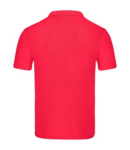Fruit of the Loom Mens Original Pique Polo Shirt (Red) - UTPC4277