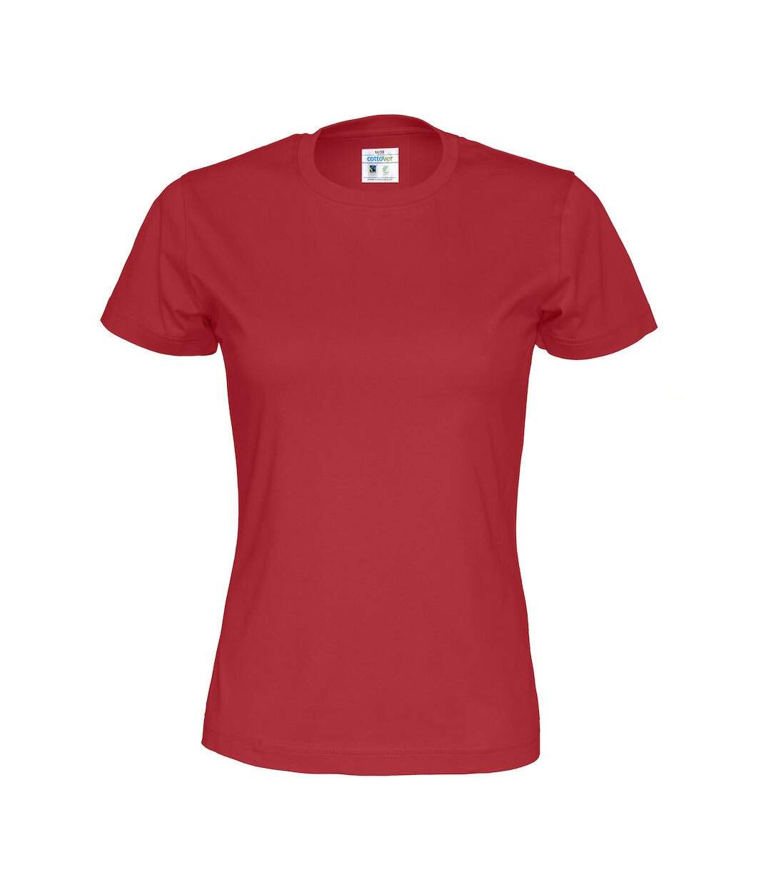 T-shirt femme rouge Cottover-1