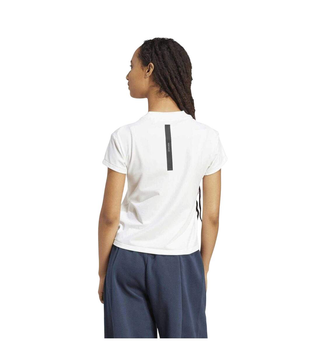 Womens/ladies Zne T-shirt White Adidas-3