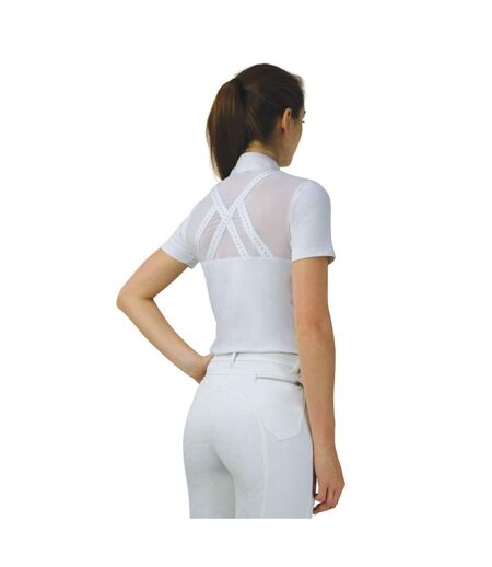Womens/ladies suki show shirt white HyFASHION