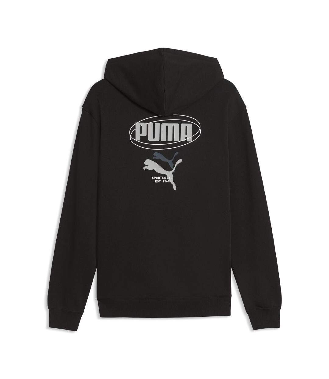 Sweat à capuche noir femme puma story-2