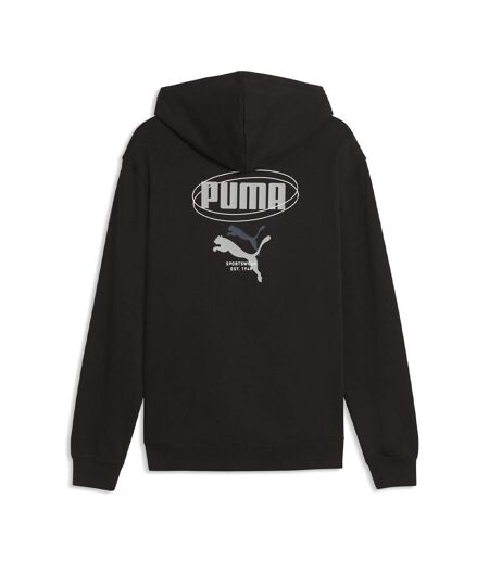 Sweat à capuche noir femme puma story