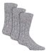 Country Pursuit - 3 Paires Homme Chaussettes Laine Bottes Rembourré-1