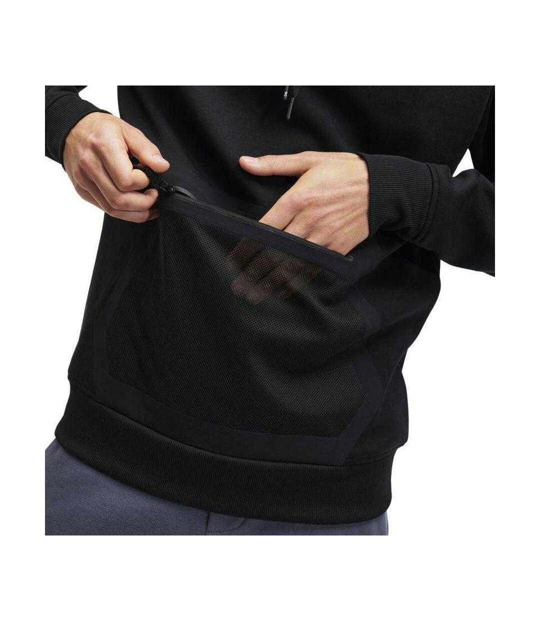 Sweat À Capuche Homme Noir On Running-3