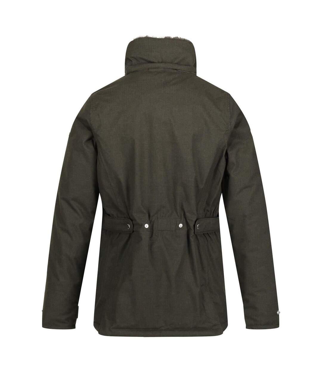 Veste Imperméable Motif/style Motif Écossais Leighton Femme Kaki Foncé Regatta-3