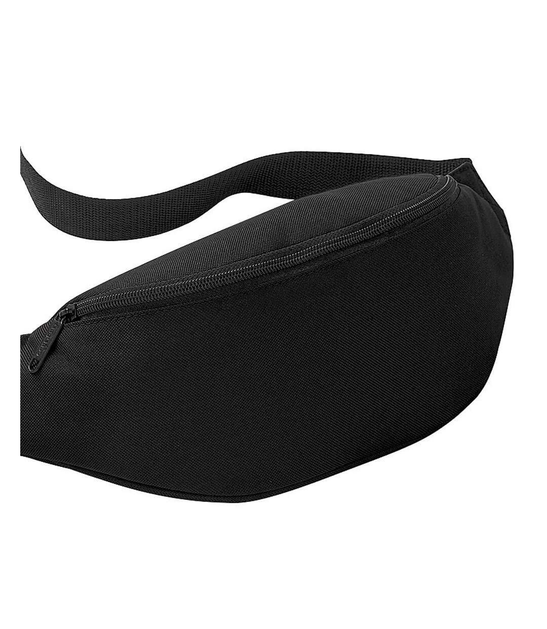 Pack of 2  Adjustable belt bag 2.5 litres  black Bagbase-2