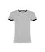 Kustom Kit Mens Fashion Fit Ringer T-Shirt (Light Grey Marl/Black) - UTPC3837