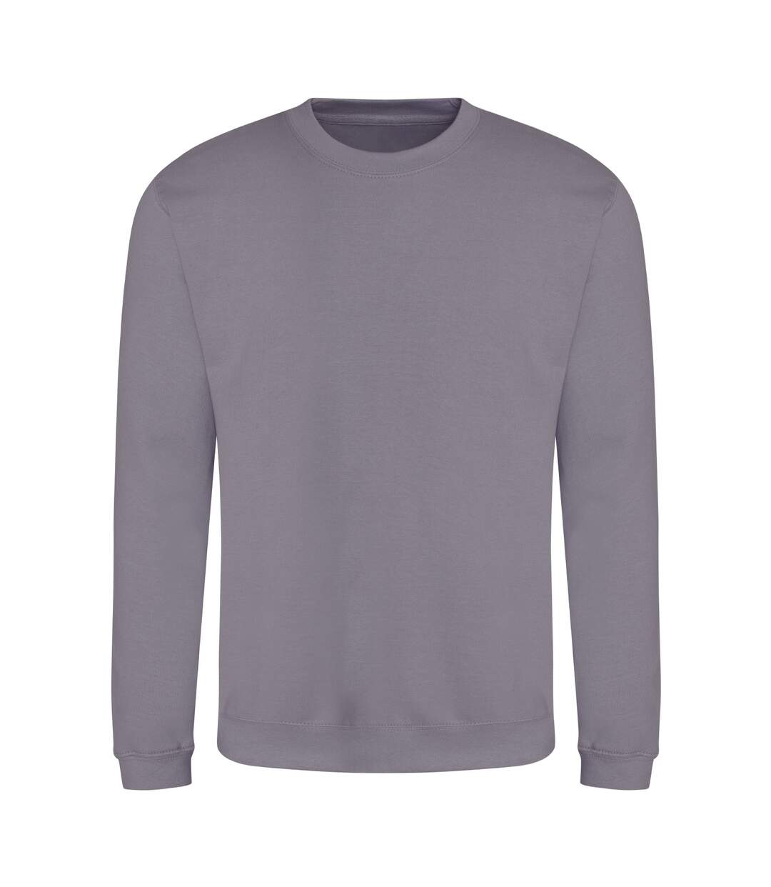 Unisex adult soft touch sweatshirt dusty lilac Awdis-1