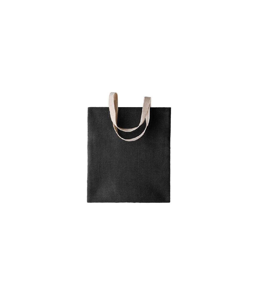 Sac En Jute Femme Taille Unique Noir Kimood-1
