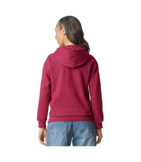 Mens Midweight Soft Touch Hoodie Cardinal Red Gildan