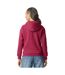 Mens Midweight Soft Touch Hoodie Cardinal Red Gildan-3