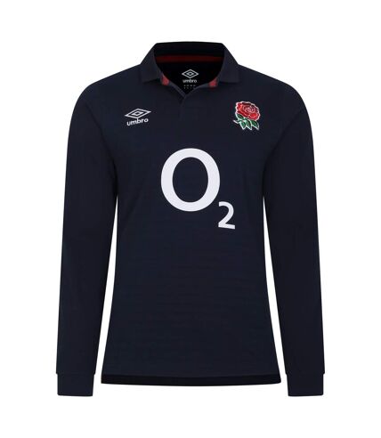 Umbro Unisex Adult 23/24 England Rugby Long-Sleeved Alternative Jersey (Navy Blue/White/Red)