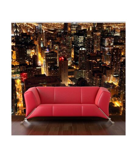 Papier Peint Ville de Nuit Chicago É U 270x450cm