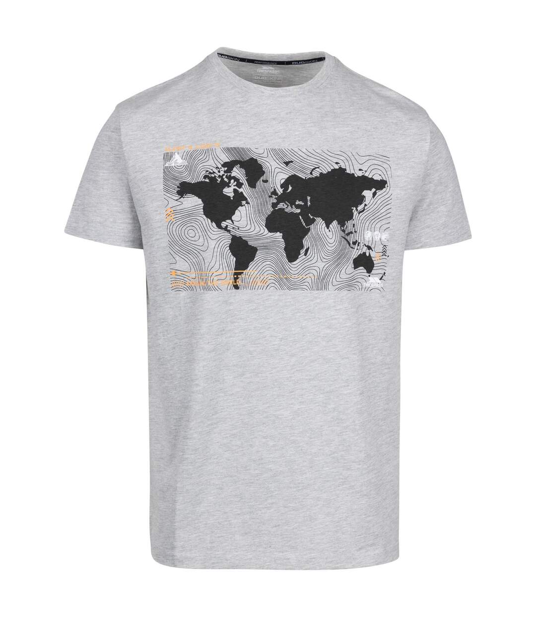 T-shirt chera homme gris chiné Trespass-1