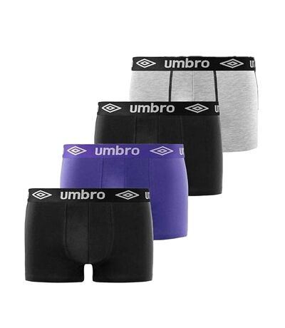 x4 boxers noir/violet homme umbro class2b2 - l