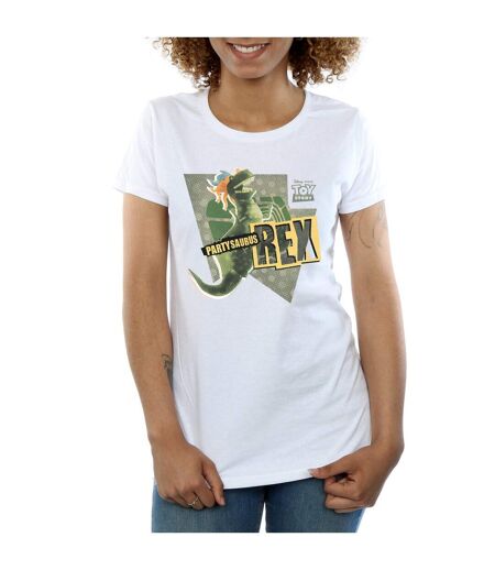 Disney T-shirt en coton Womens/Ladies Toy Story Partysaurus Rex (Blanc) - UTBI44262