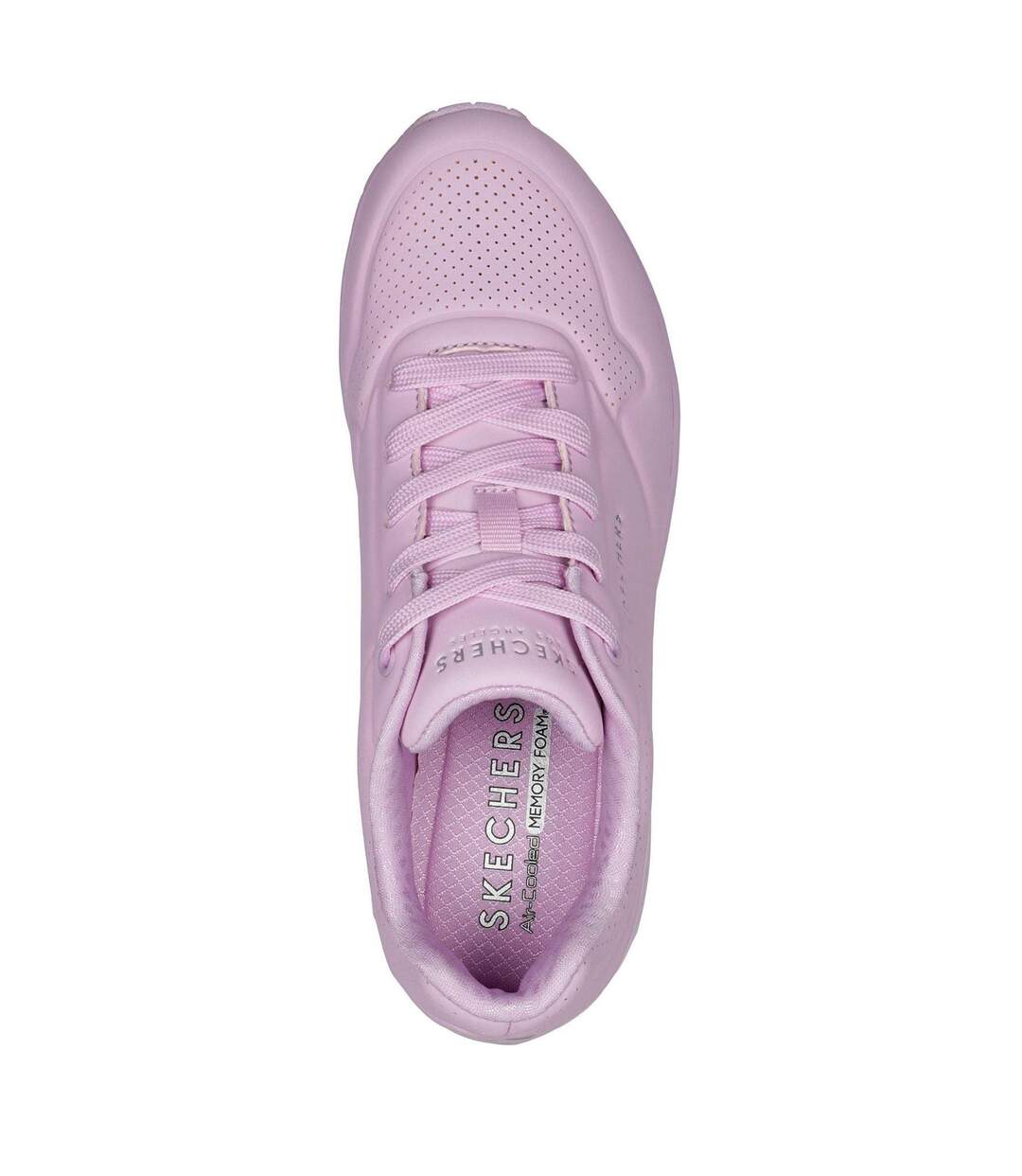 Womens/ladies Uno Stand On Air Pastel Trainers Lavender Skechers-3
