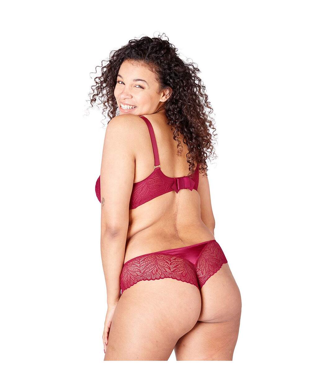 Soutien-gorge grand maintien bordeaux Amsterdam-4