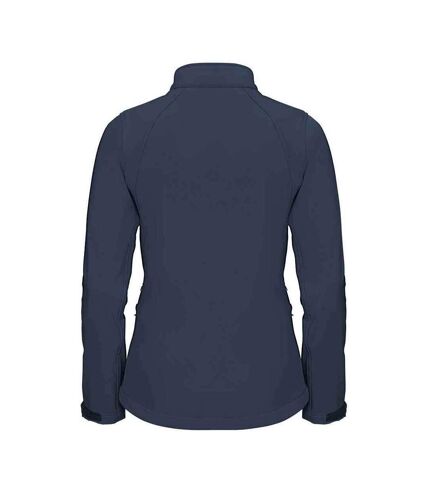 Womens/ladies 3 layer soft shell jacket french navy Russell