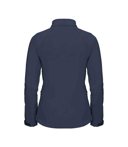 Womens/ladies 3 layer soft shell jacket french navy Russell