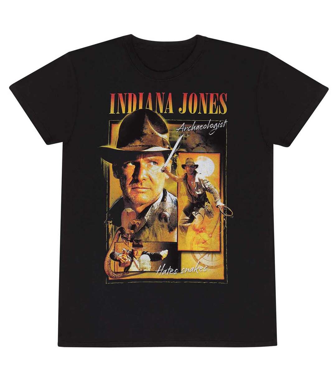 Indiana Jones - T-shirt HOMAGE - Adulte (Noir) - UTHE1702-1