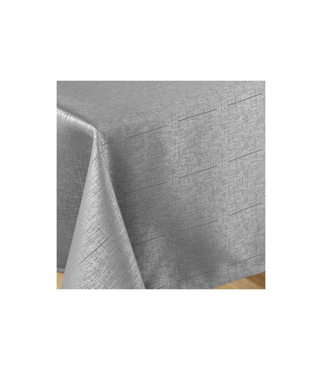 Nappe Jacquard Déco Debbie 140x240cm Anthracite-2