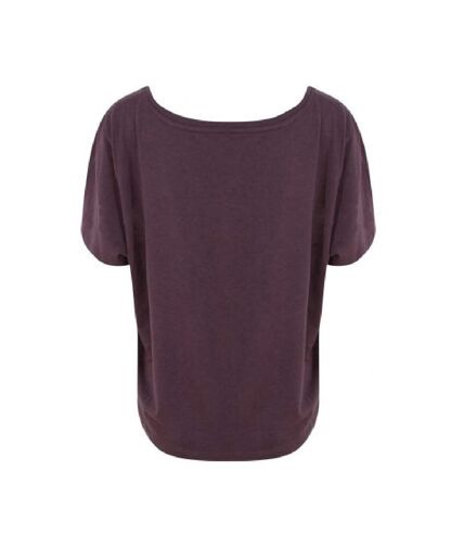 Ecologie Womens/Ladies Daintree EcoViscose Cropped T-Shirt (Wild Mulberry) - UTPC4089