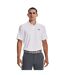 Mens Performance Breathable Athletic Polo Shirt White Under Armour-1
