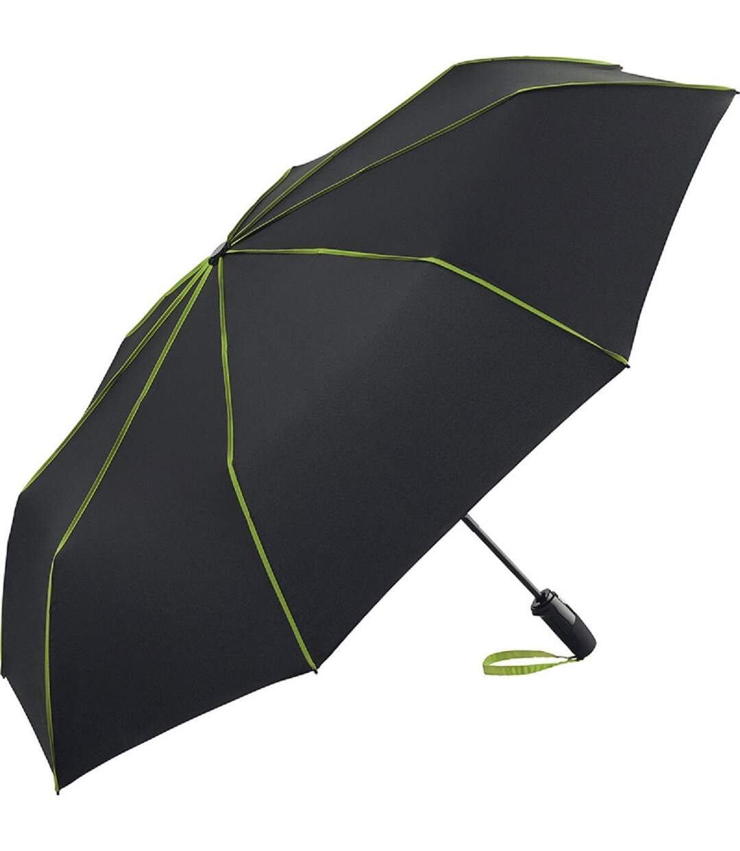 Parapluie de poche FP5639 - noir et vert lime-1