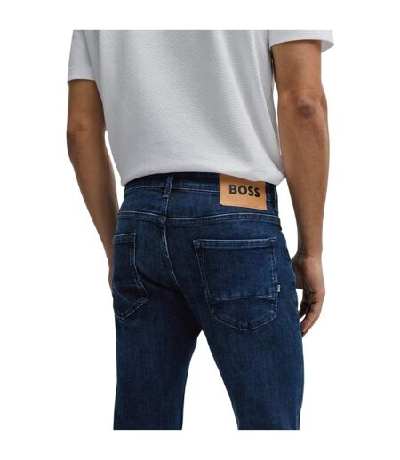 Mens Charleston Denim 5 Pockets Slim Jeans Navy Boss