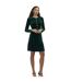 Robe Rae Femme Vert Foncé Finery-1