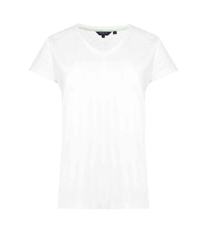 Womens/ladies pernille cut out t-shirt white Weird Fish