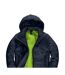 Veste Superhood Femme Bleu Marine Vert Néon B&C-2